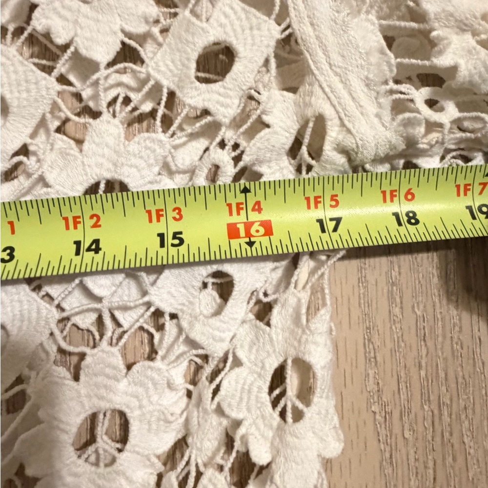 Sandro Paris White Crochet Lace Top – Size 1 (US Small) - Picture 12 of 16